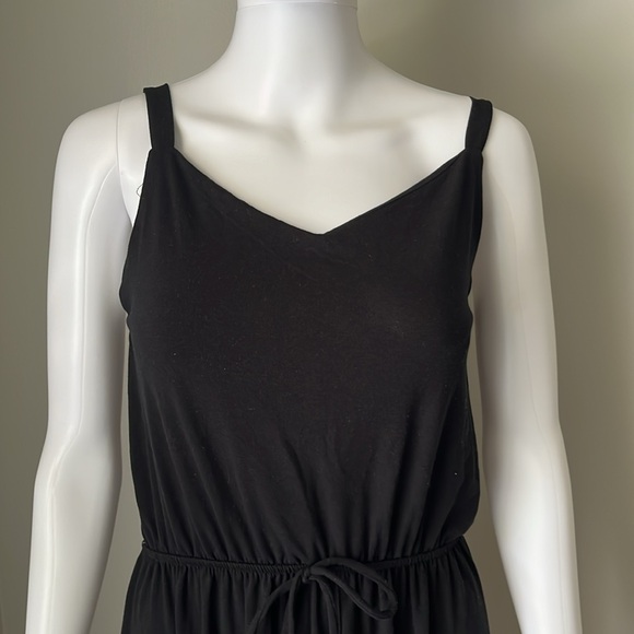 Lildy Tie Waist Black Maxi Sundress Size L/XL - Picture 6 of 11